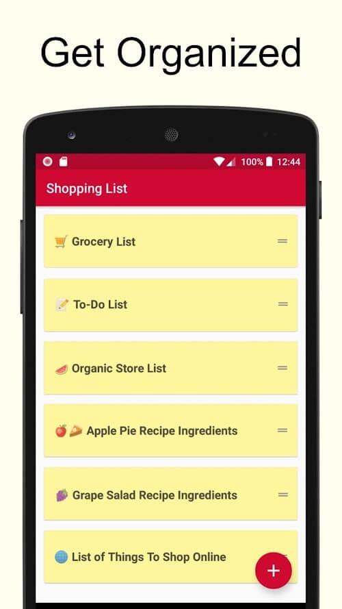 Shopping List Screenshot 1