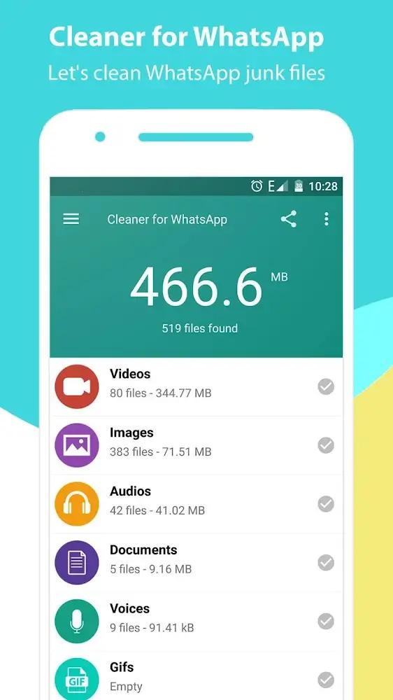 Cleaner for WhatsApp Screenshot 1