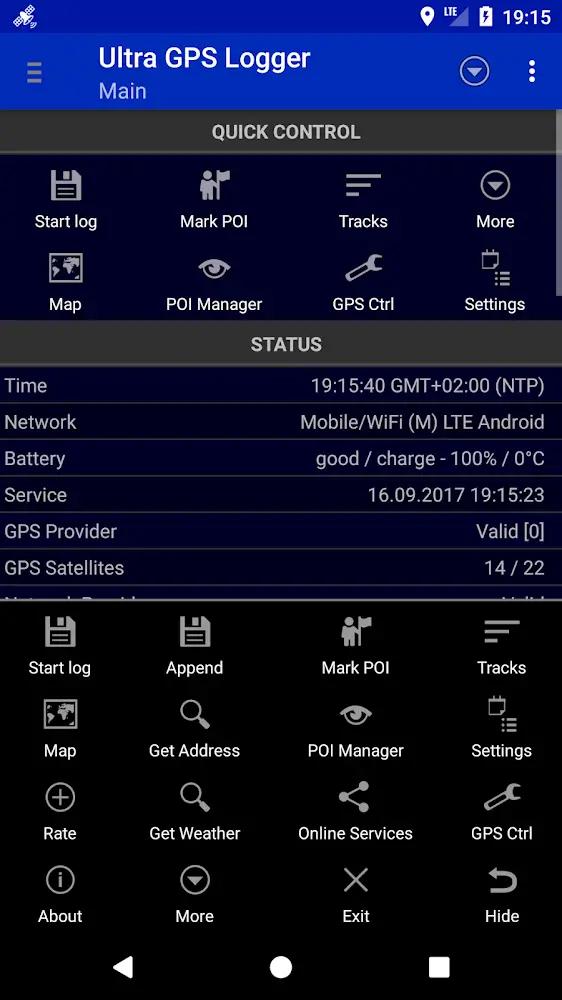 Ultra GPS Logger Screenshot 2