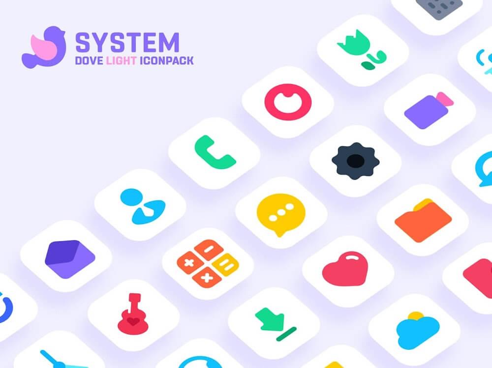 Dove Light Icon Pack Screenshot 1