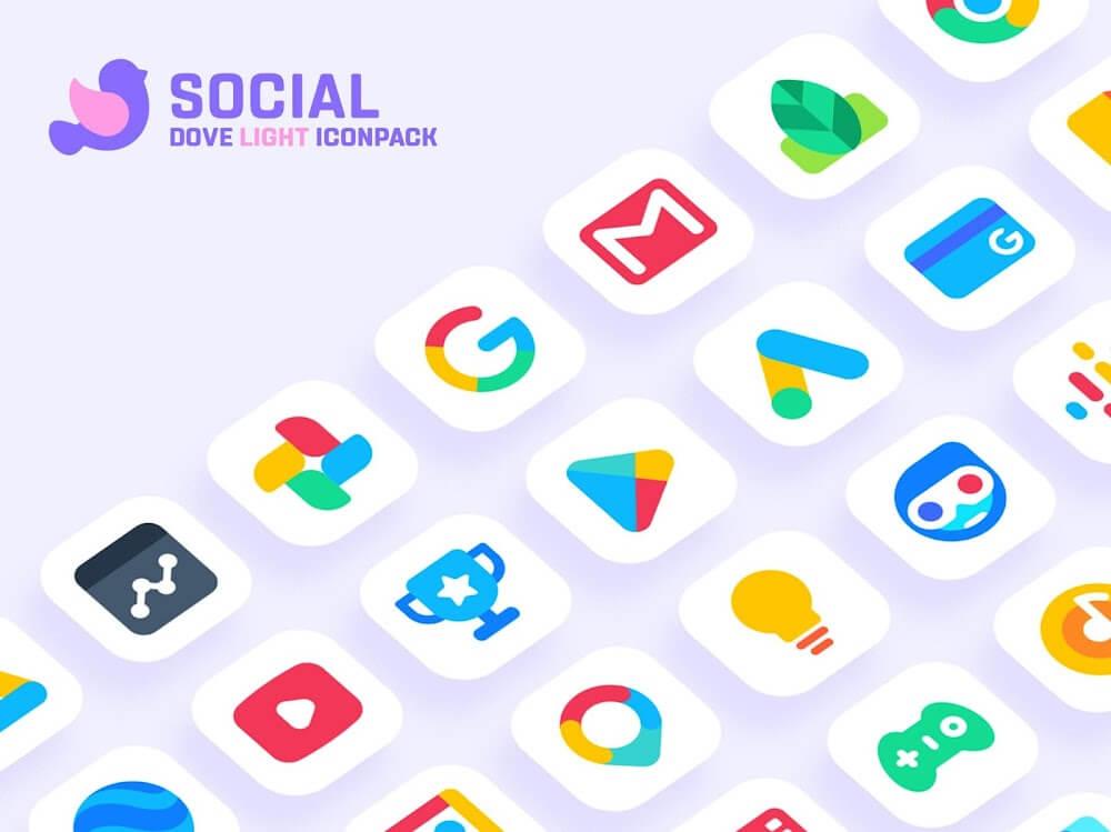 Dove Light Icon Pack Screenshot 2