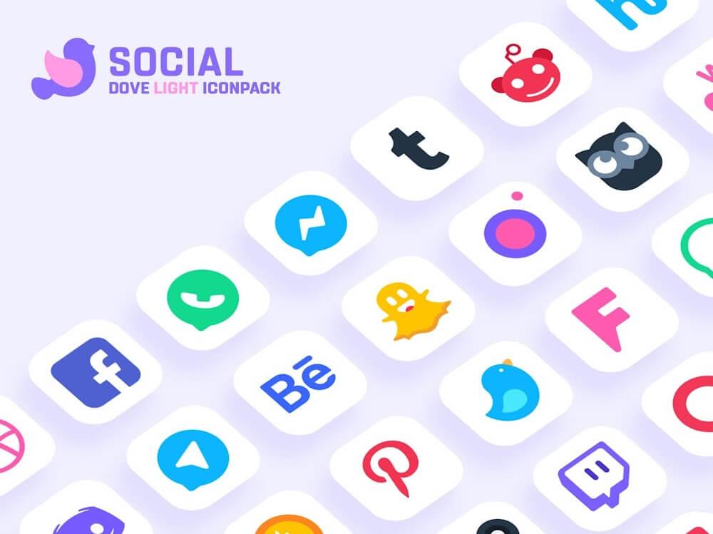 Dove Light Icon Pack Screenshot 3