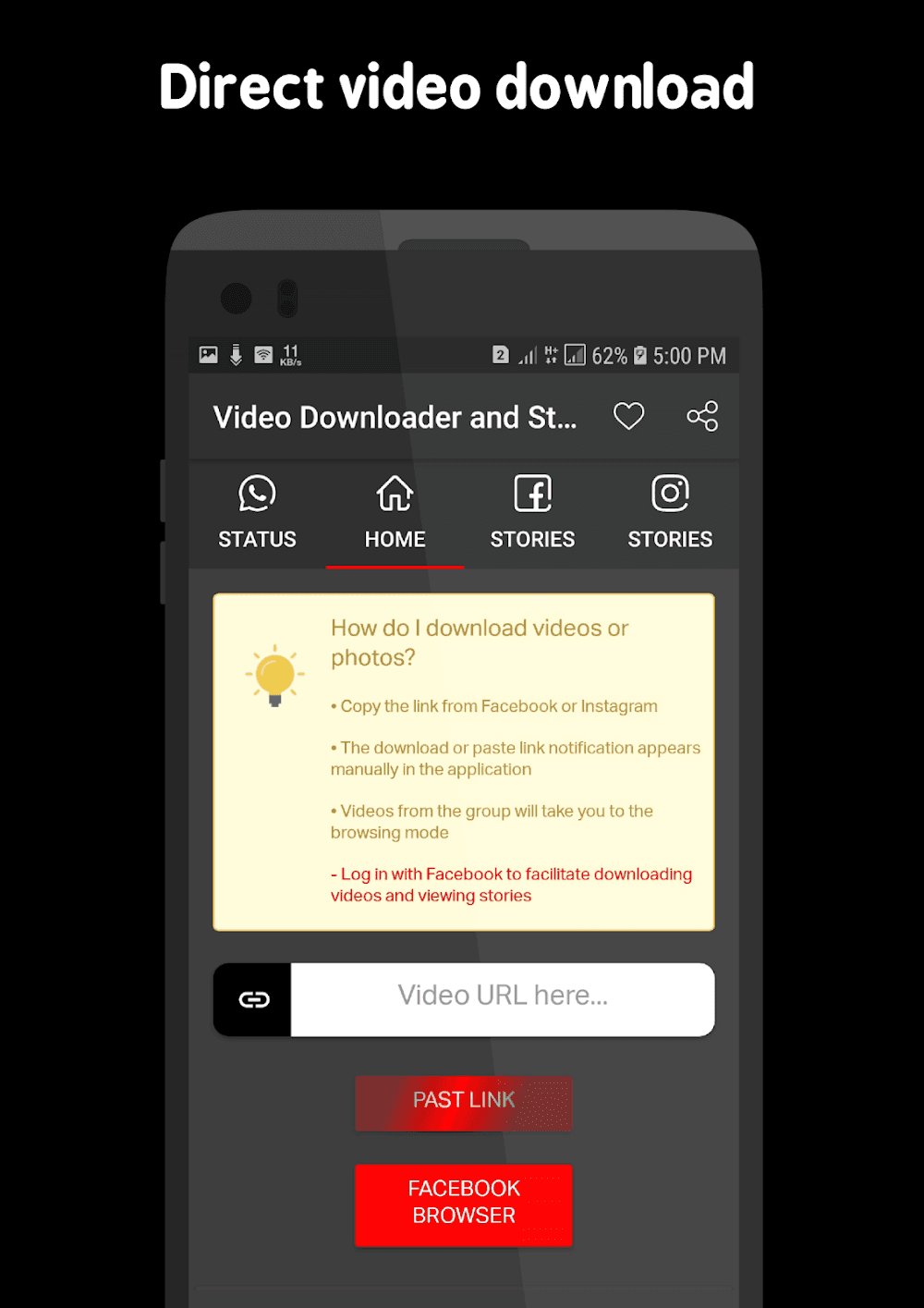 Video Downloader and Stories Screenshot 6