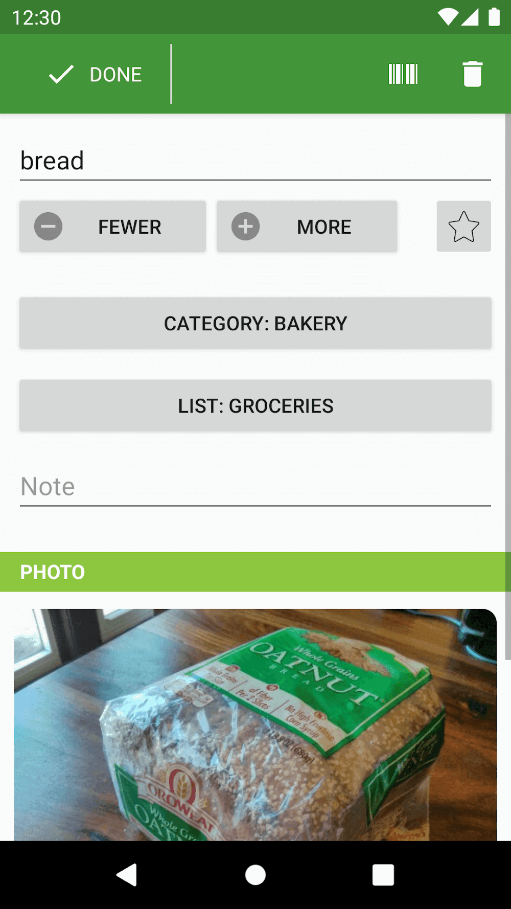 Our Groceries Shopping List Screenshot 3