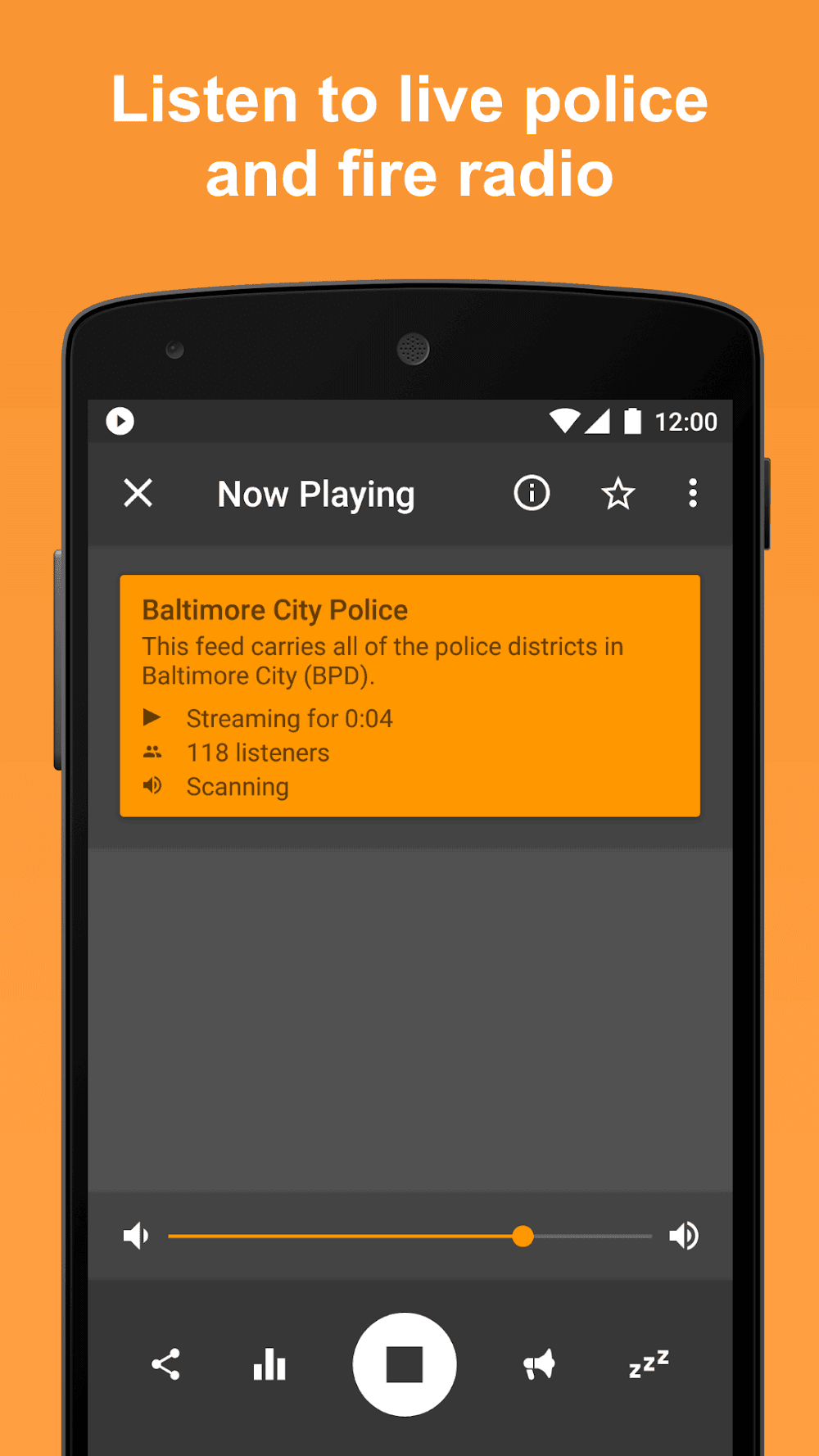 Scanner Radio - Police Scanner Screenshot 1