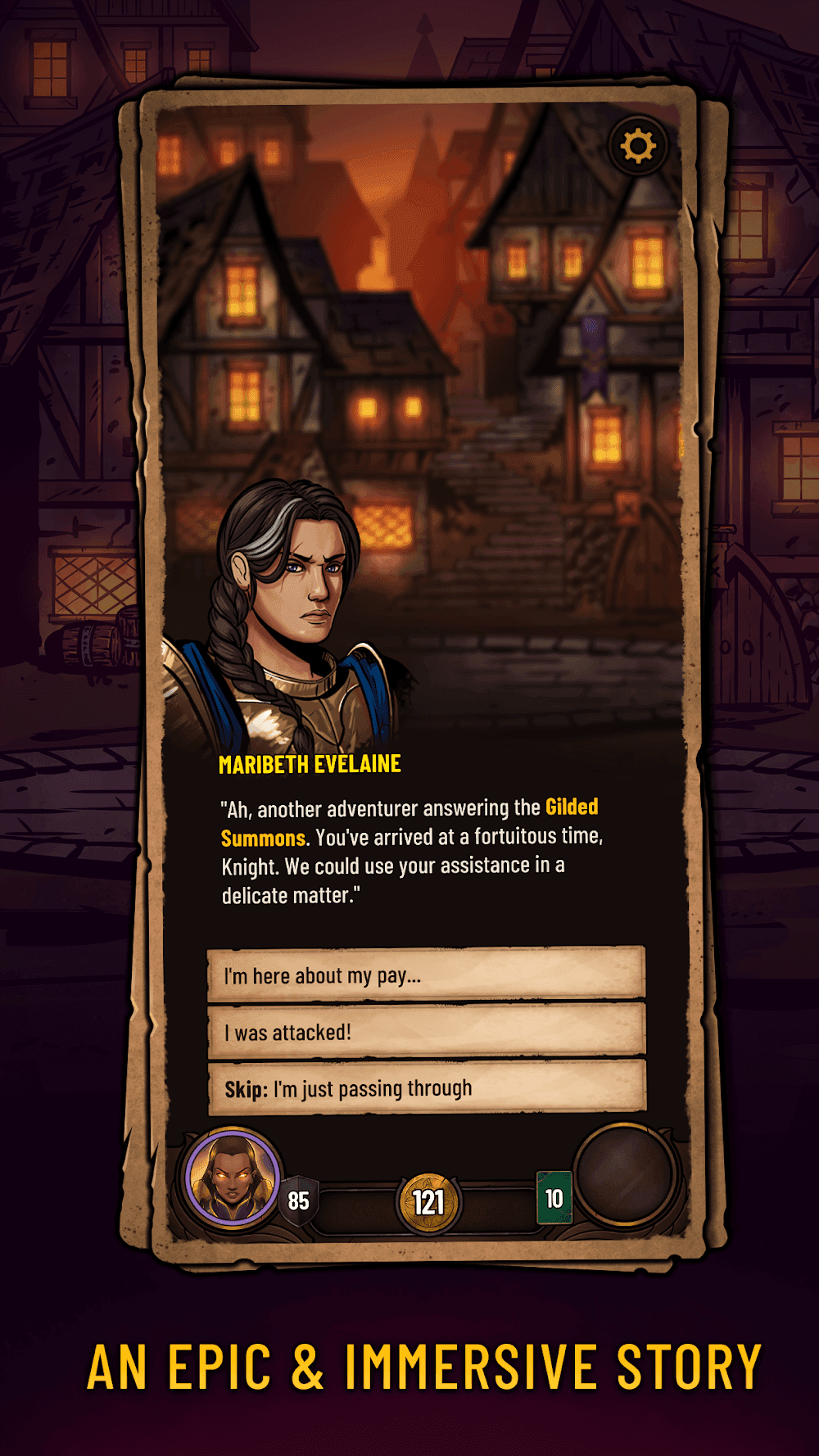 Dawncaster: Deckbuilding RPG Screenshot 1
