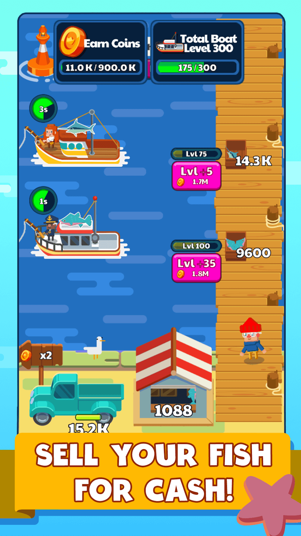 Idle Fishing Story Screenshot 1