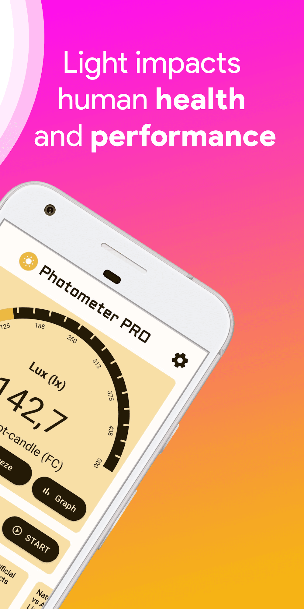 Lux Light Meter Photometer PRO Screenshot 2