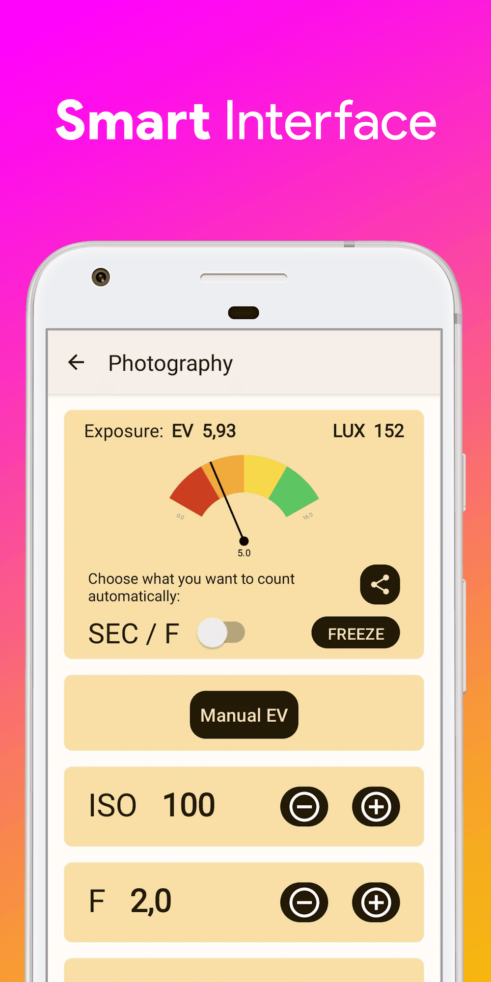 Lux Light Meter Photometer PRO Screenshot 4