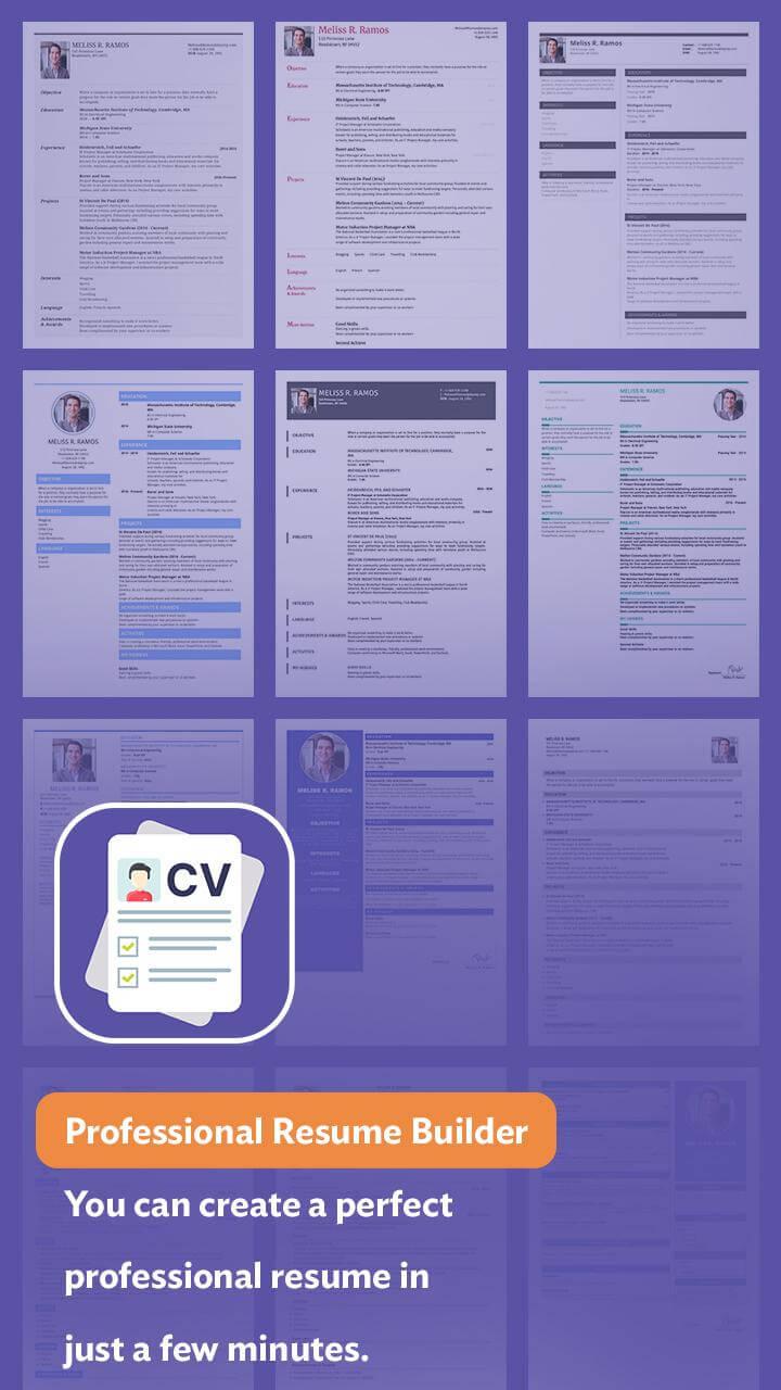 Professional Resume Builder Screenshot 1