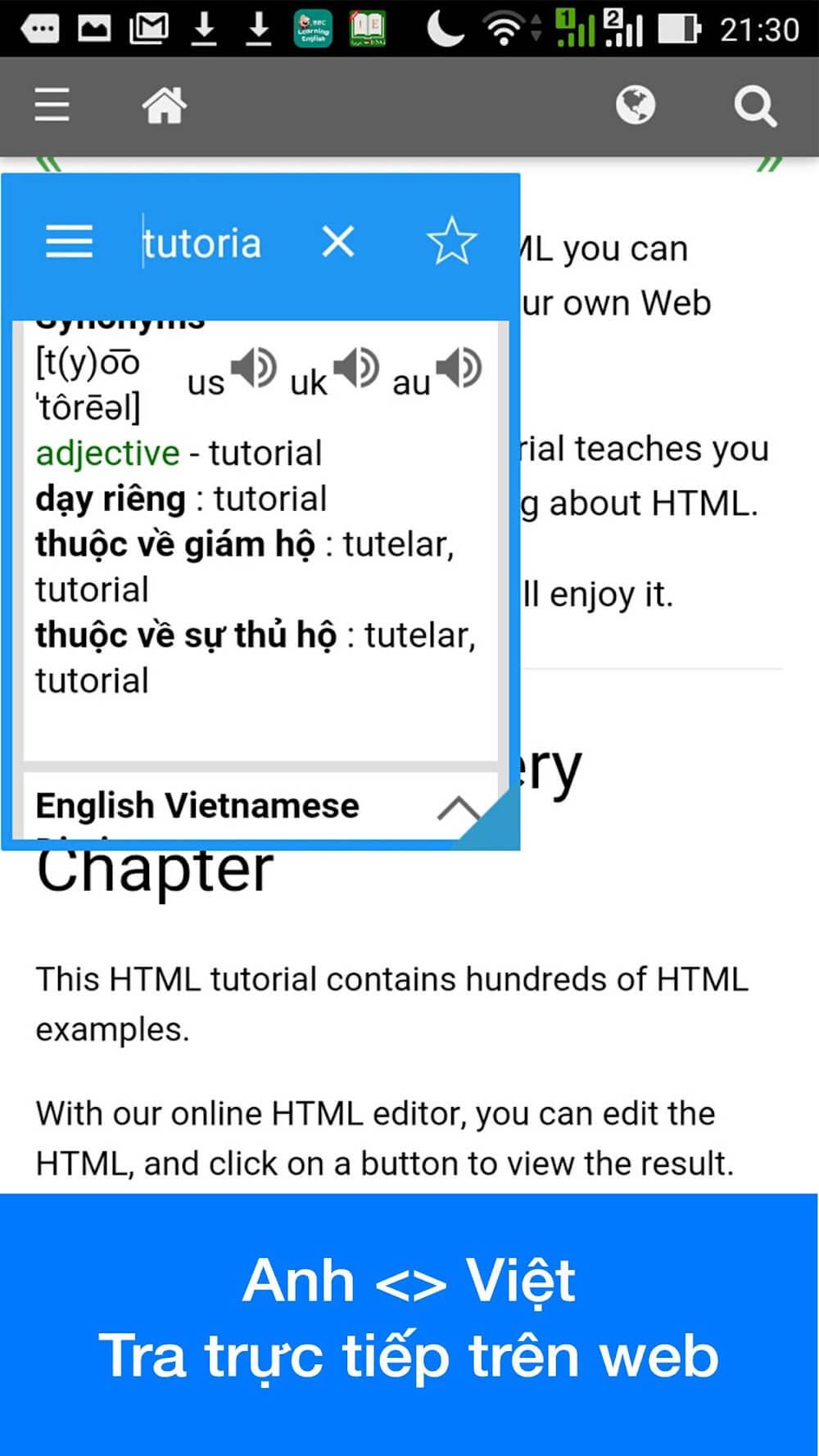 Vietnamese Dictionary Dict Box Screenshot 1