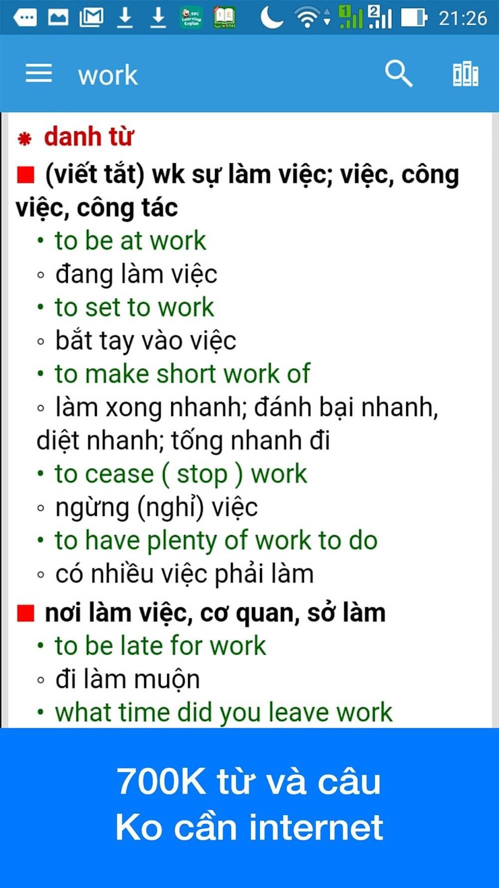 Vietnamese Dictionary Dict Box Screenshot 2