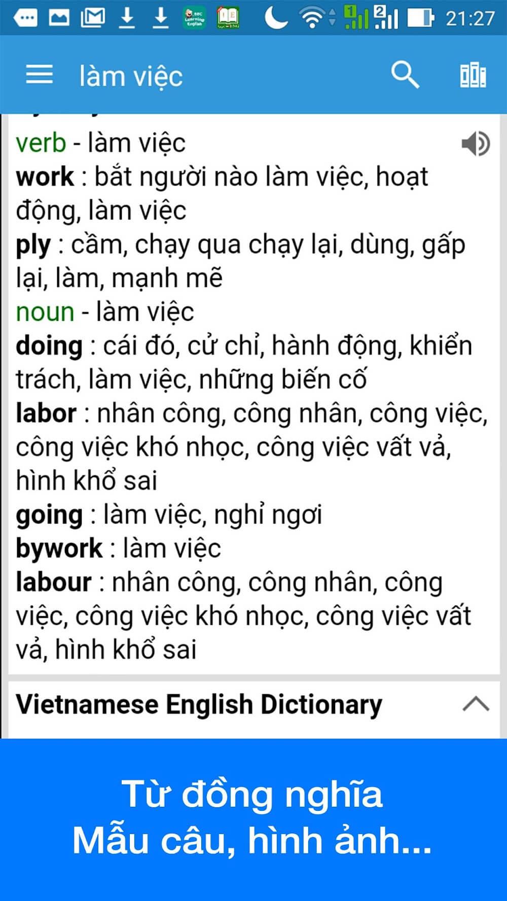 Vietnamese Dictionary Dict Box Screenshot 3