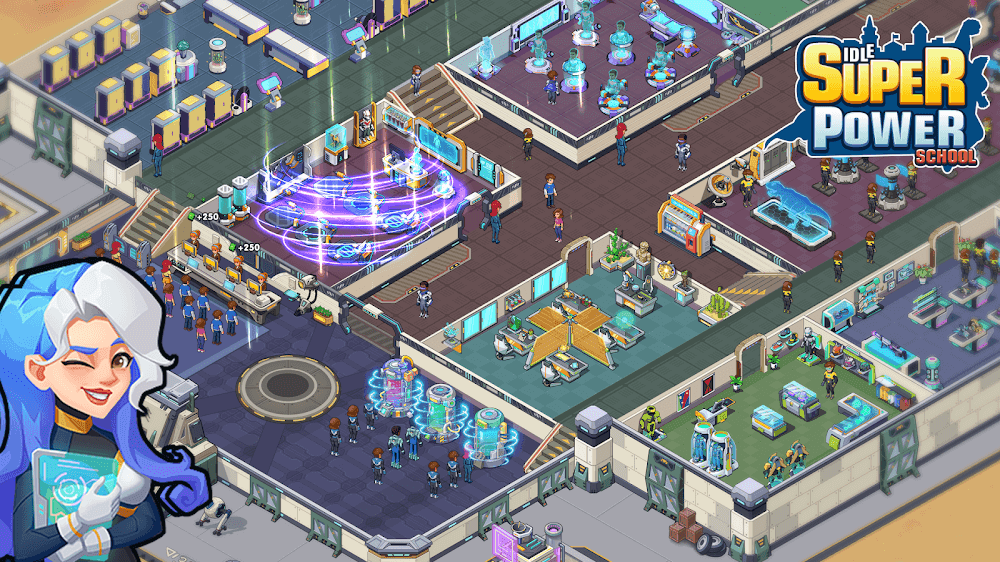 Idle Superpower School Screenshot 1