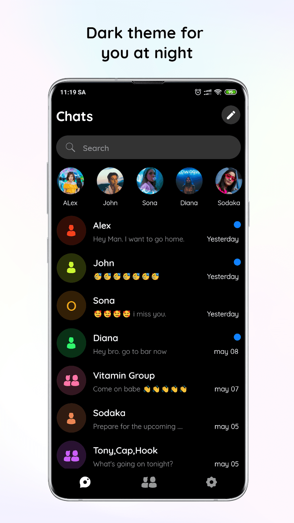 Messenger Theme Screenshot 2