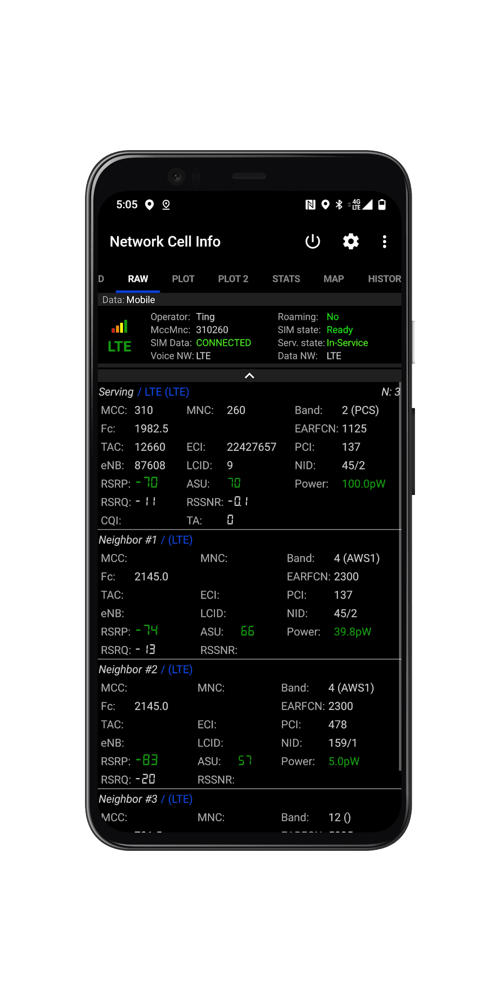 Network Cell Info Screenshot 5