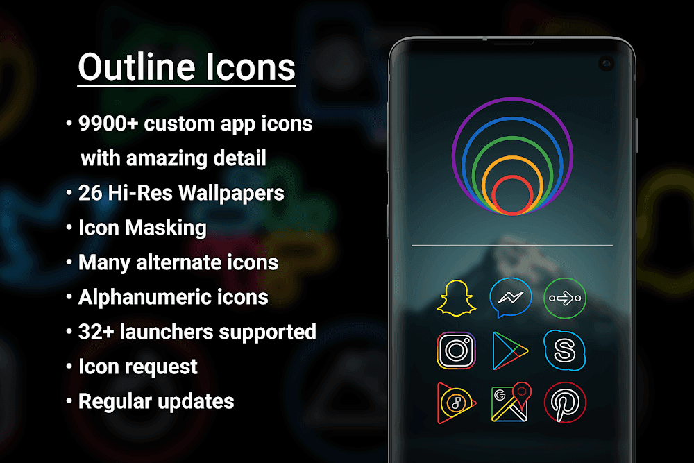 Outline Icons - Icon Pack Screenshot 1