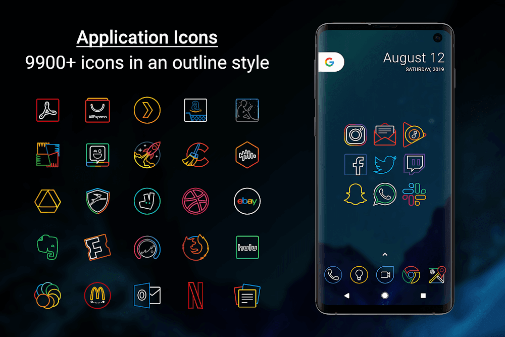 Outline Icons - Icon Pack Screenshot 2