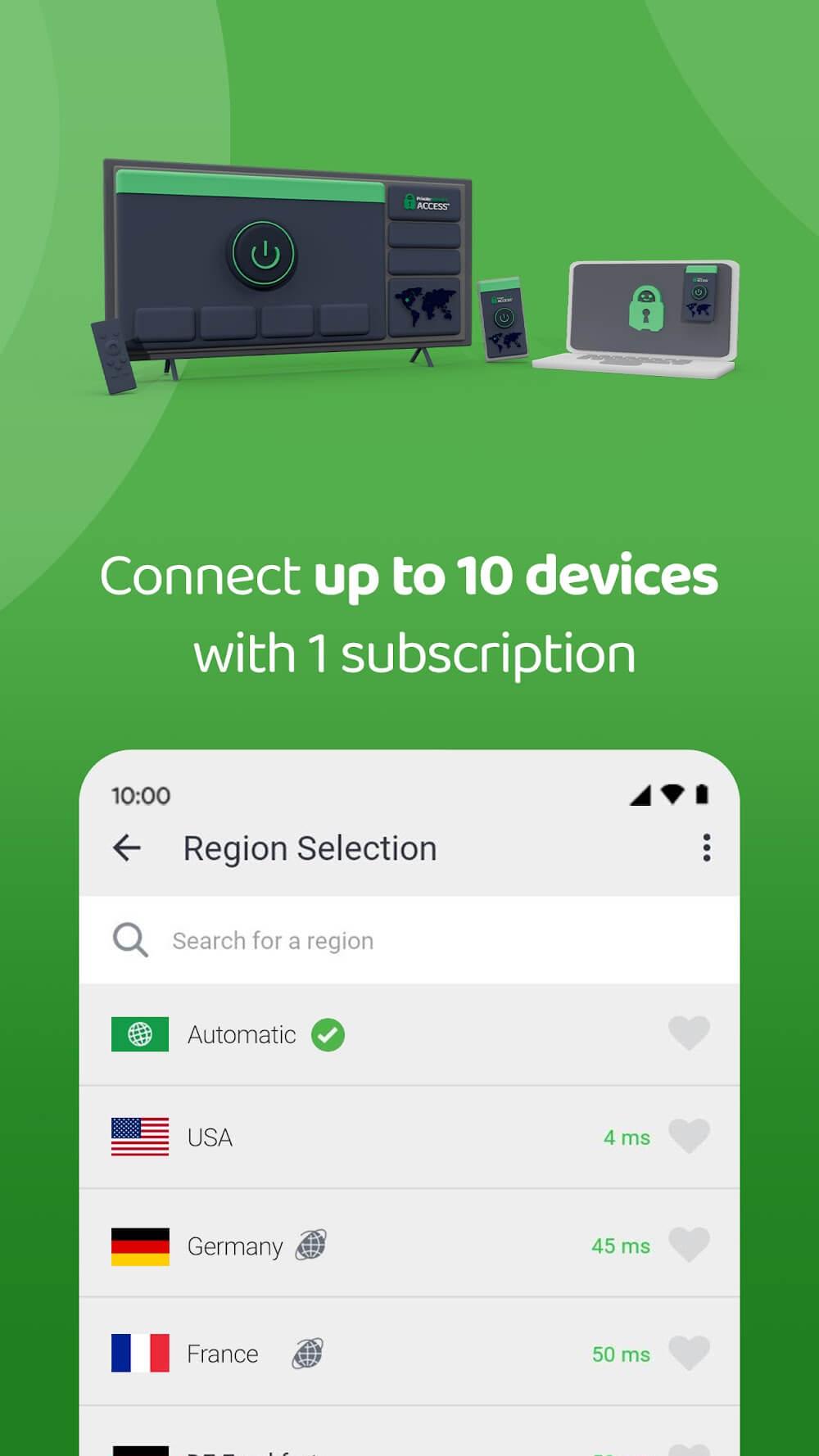 PIA VPN Screenshot 1