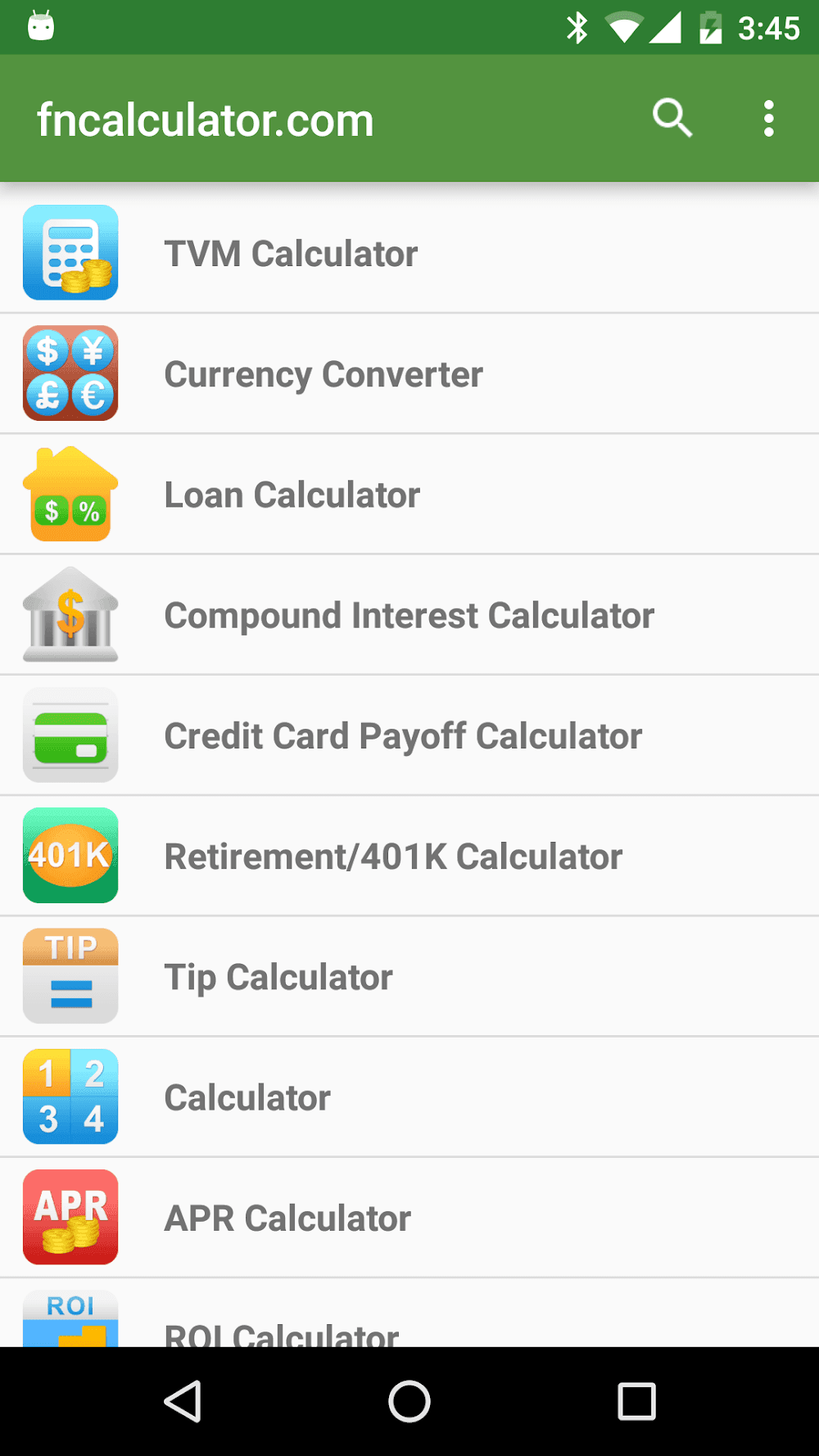 Financial Calculators Pro Screenshot 2