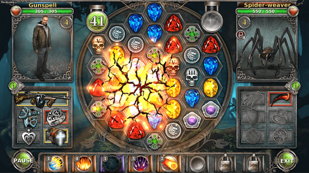 Gunspell - Match 3 Puzzle RPG Screenshot 5