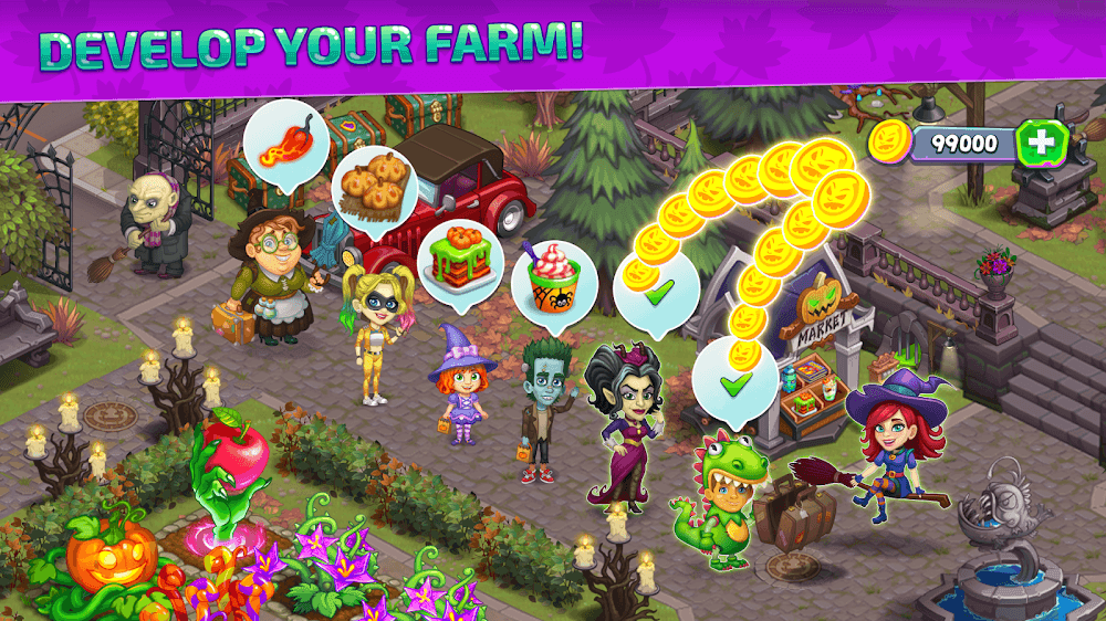 Monster Farm. Family Halloween Screenshot 2