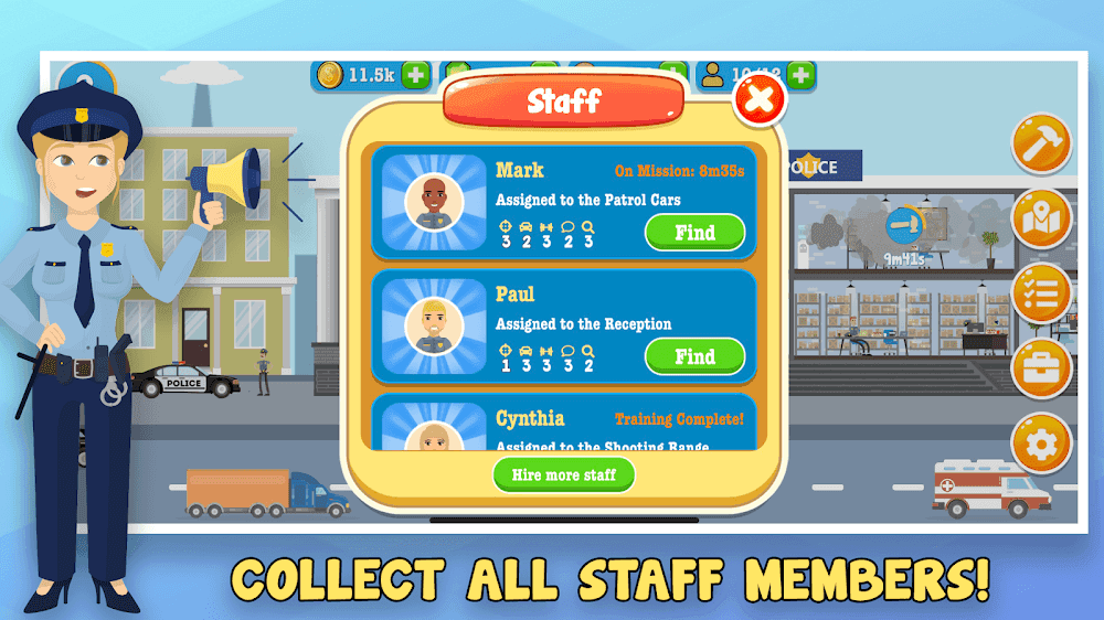 Police Inc: Tycoon Police Stat Screenshot 4