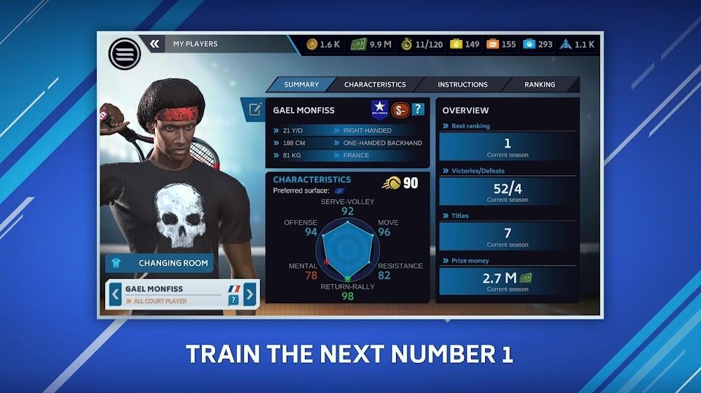 Tennis Manager Mobile Screenshot 3