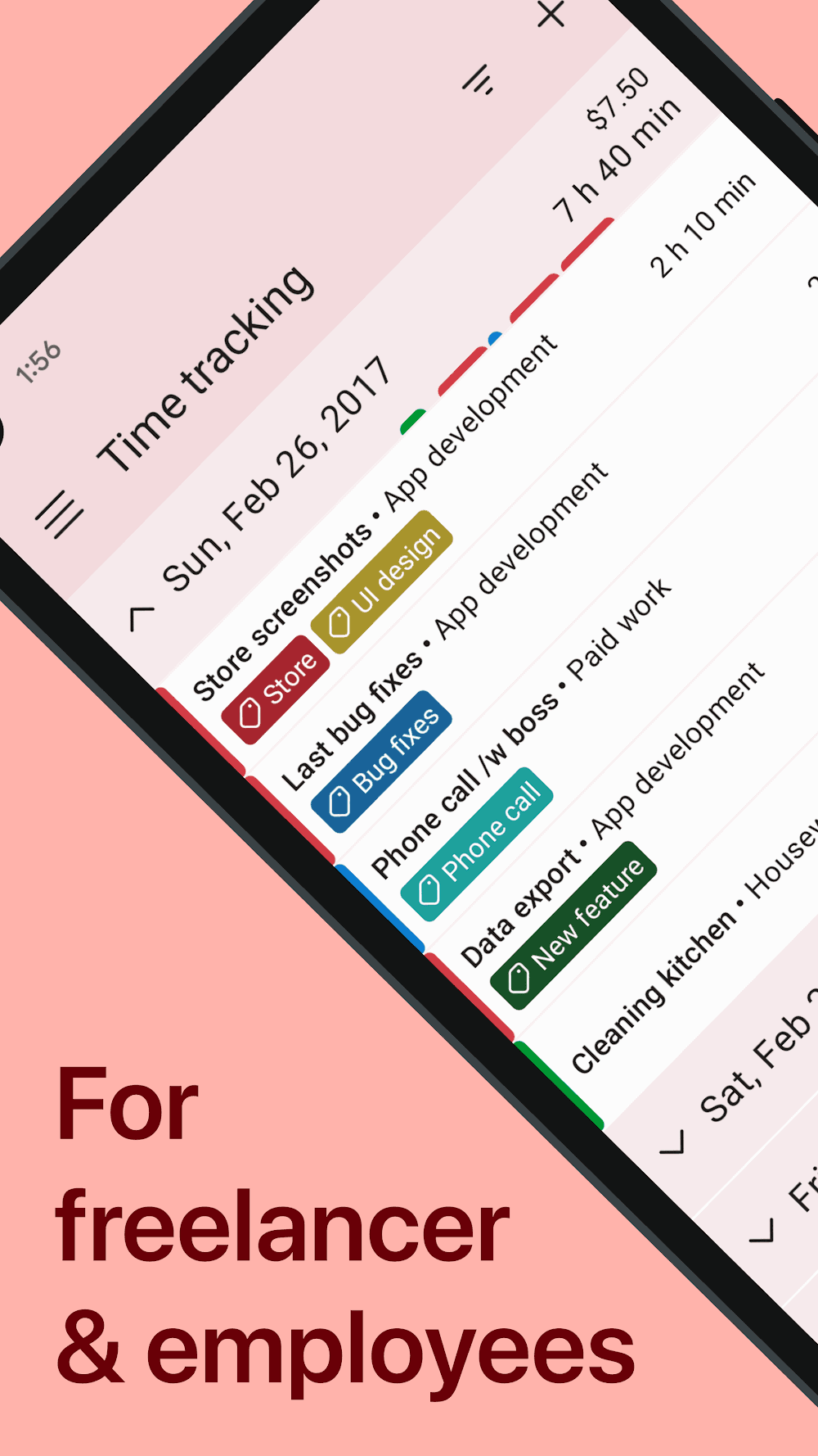 WorkingHours Screenshot 1