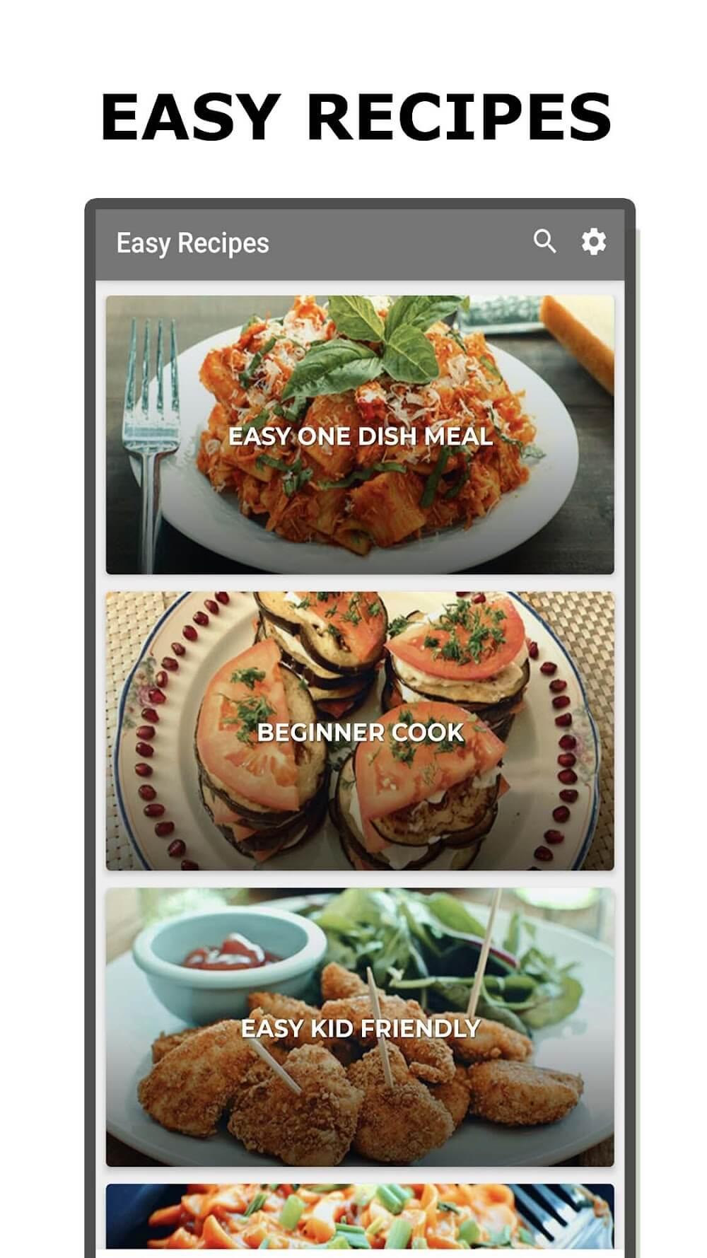 Easy Recipes Screenshot 1