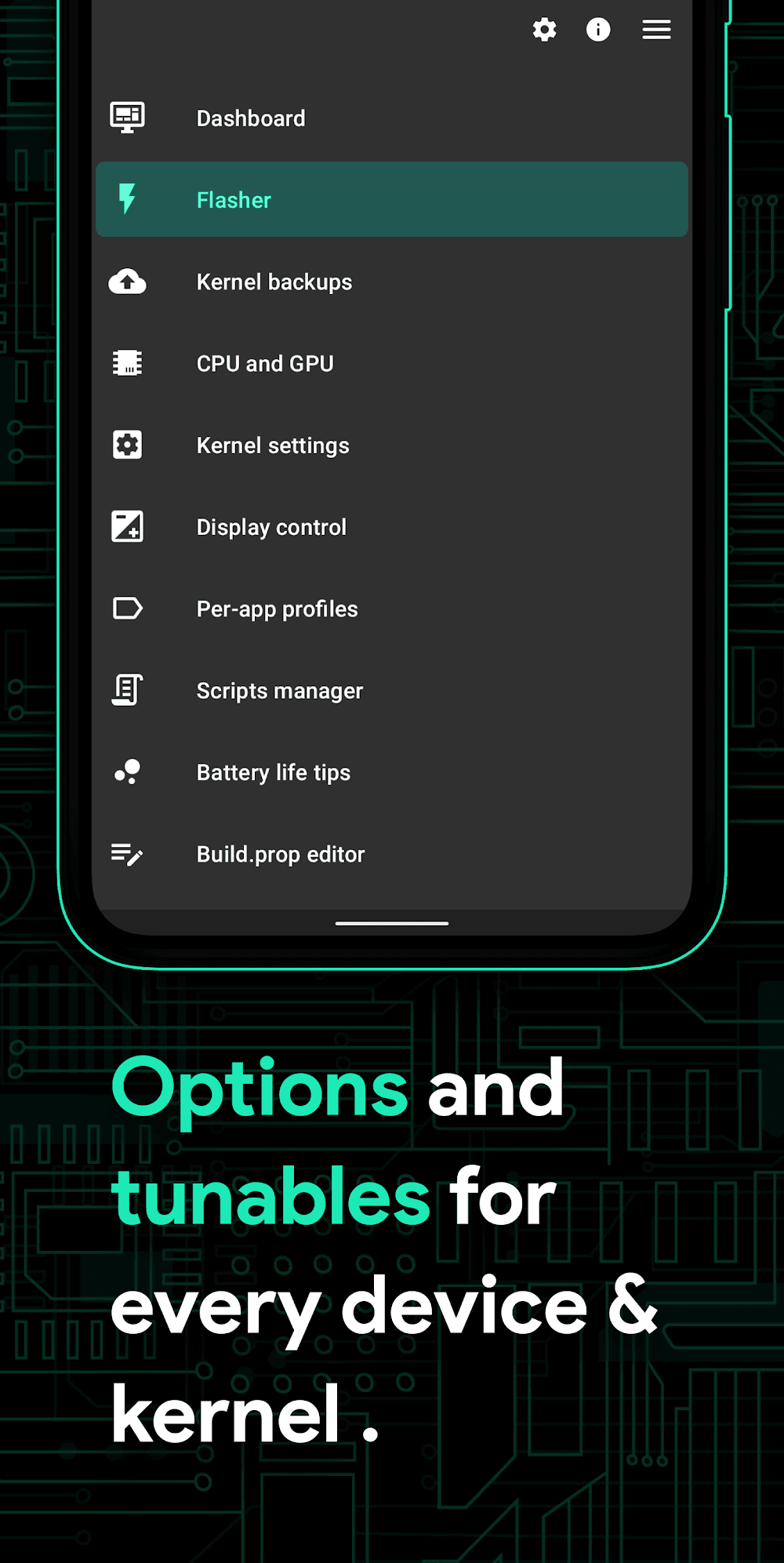 Franco Kernel Manager Screenshot 3