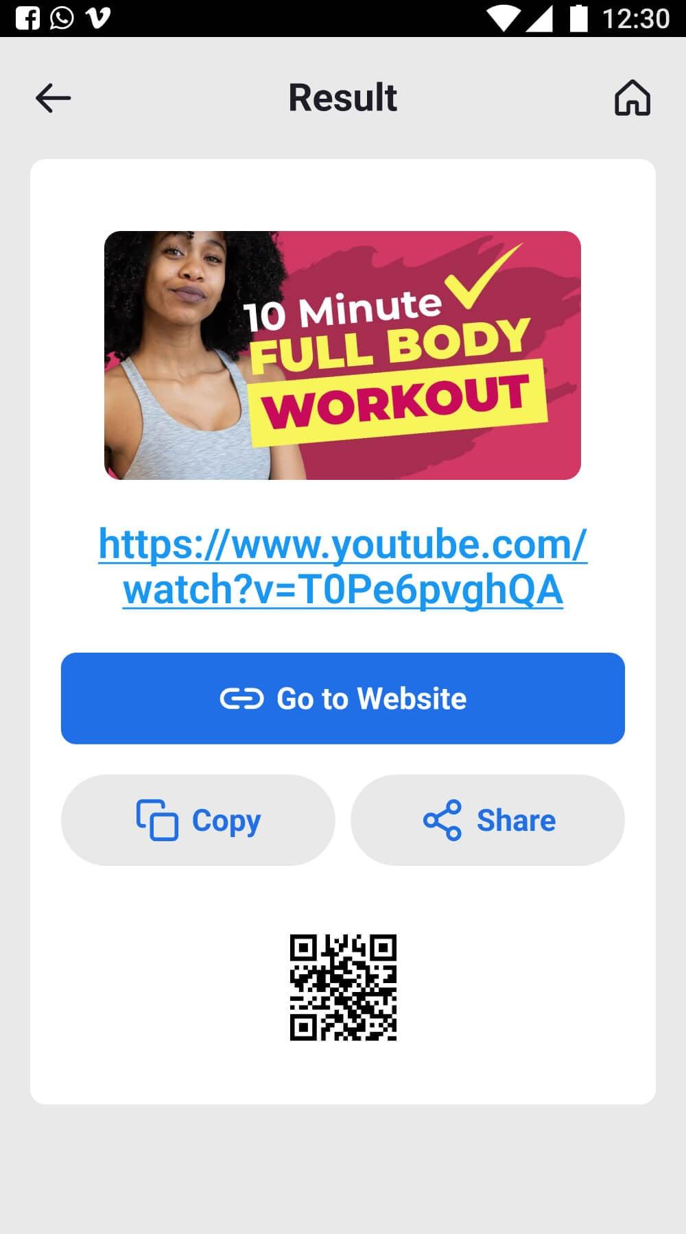 QR Code Scanner Barcode Reader Screenshot 2