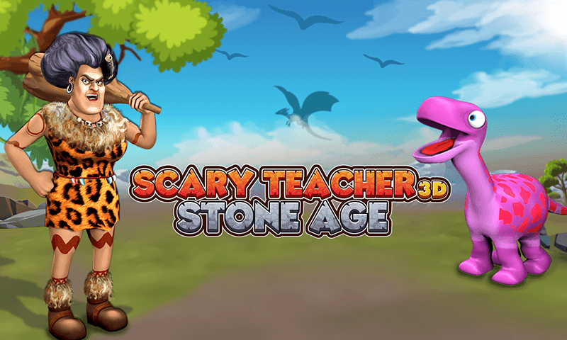 Scary Teacher Stone Age Screenshot 2