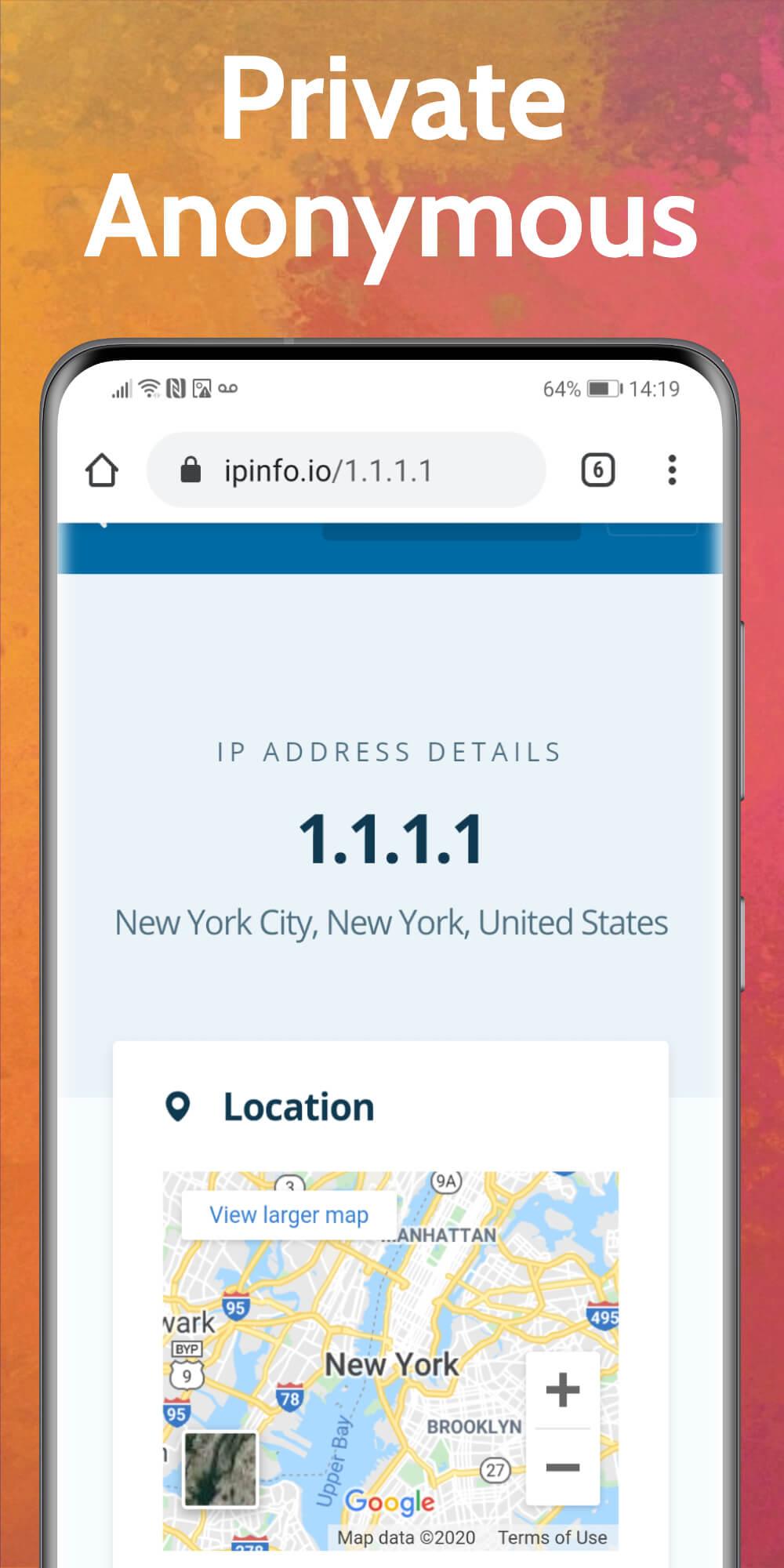 UPX VPN Browser Screenshot 1