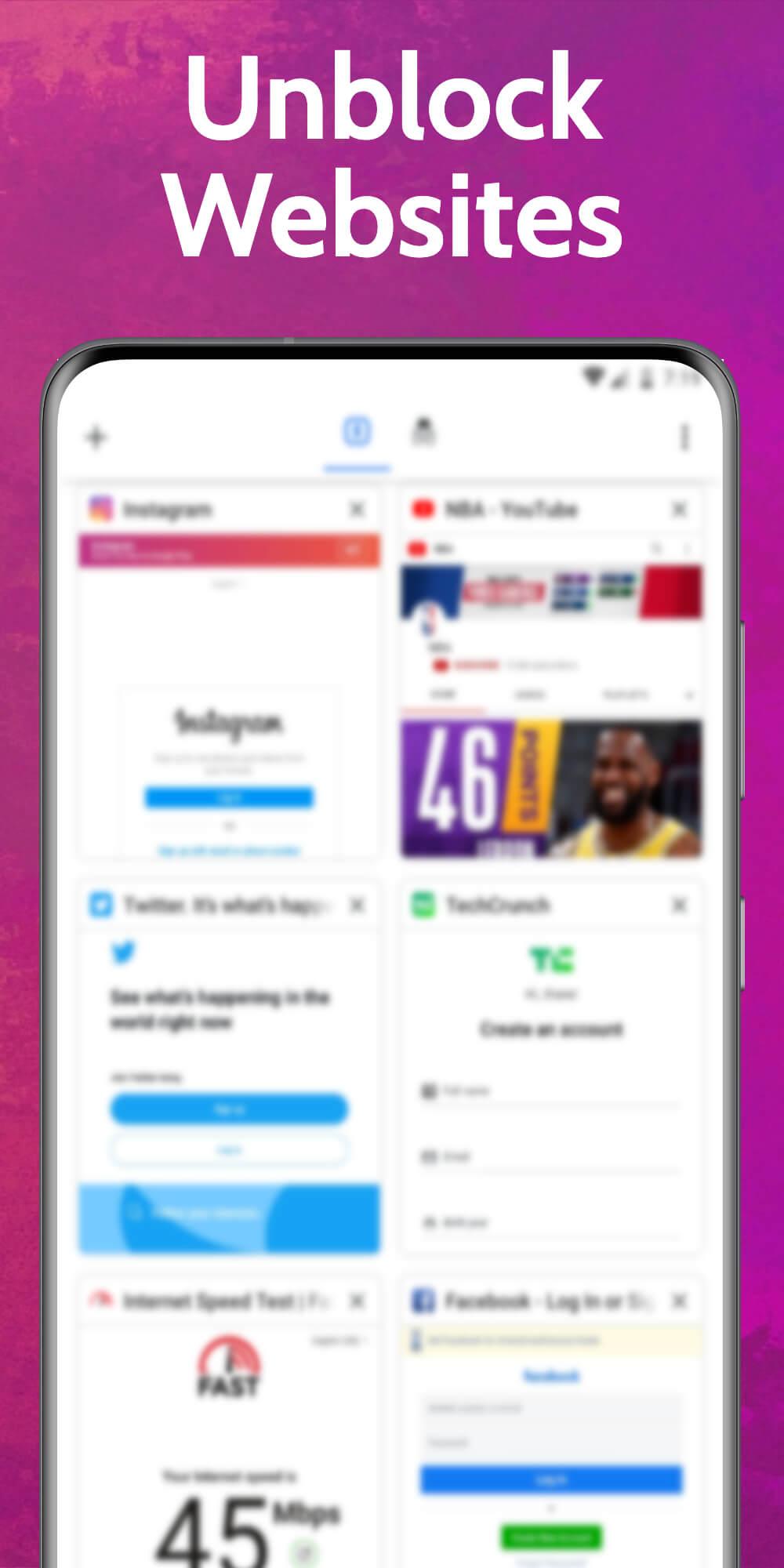 UPX VPN Browser Screenshot 3