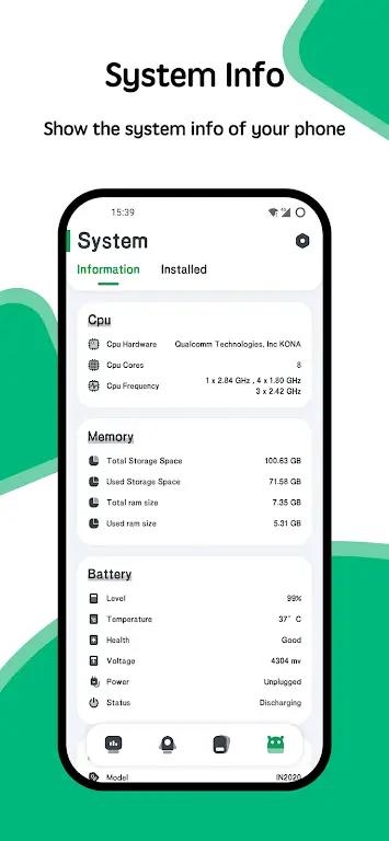 System Monitor Cpu Ram Battery Screenshot 4