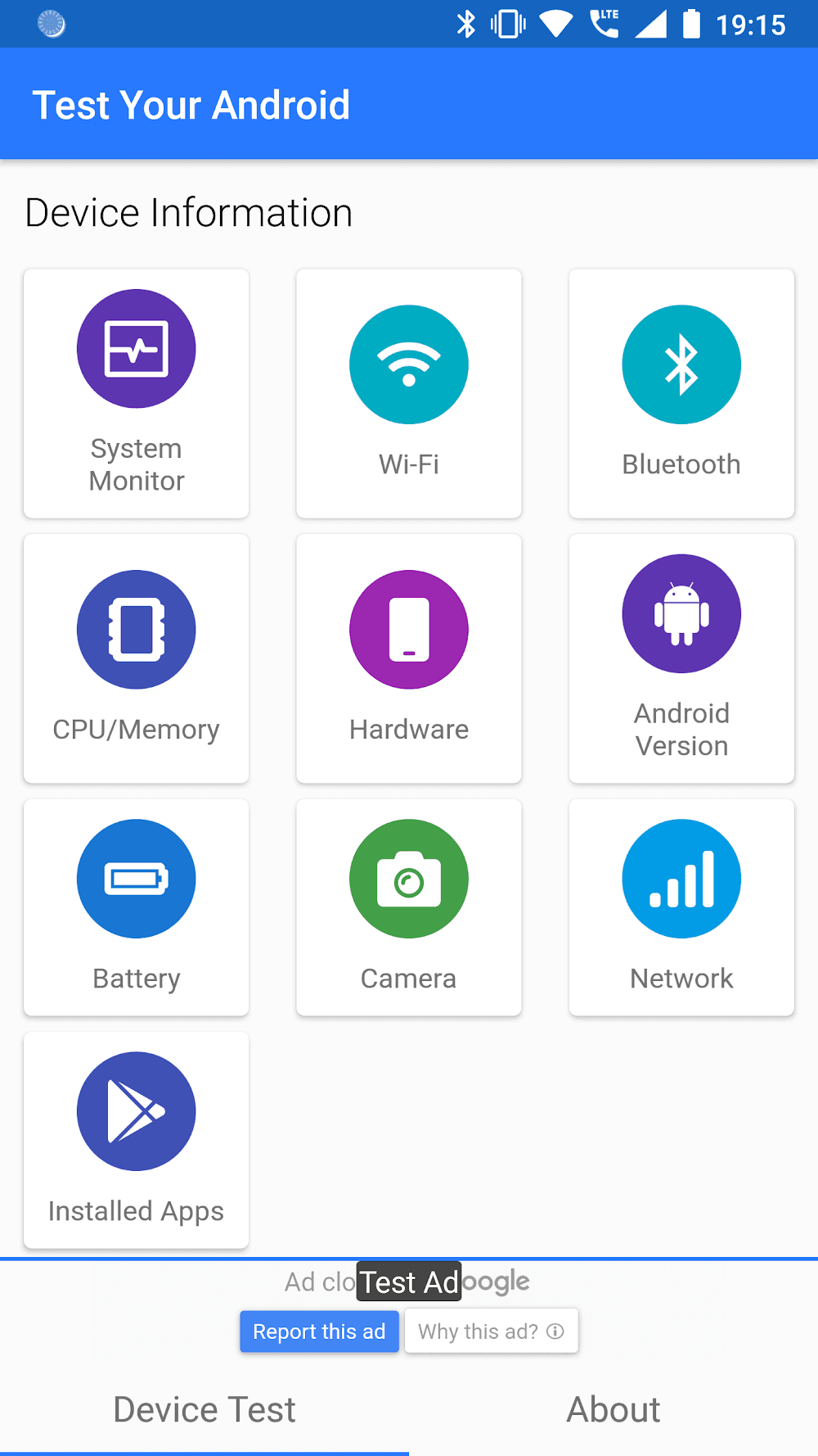 Test Your Android Screenshot 1