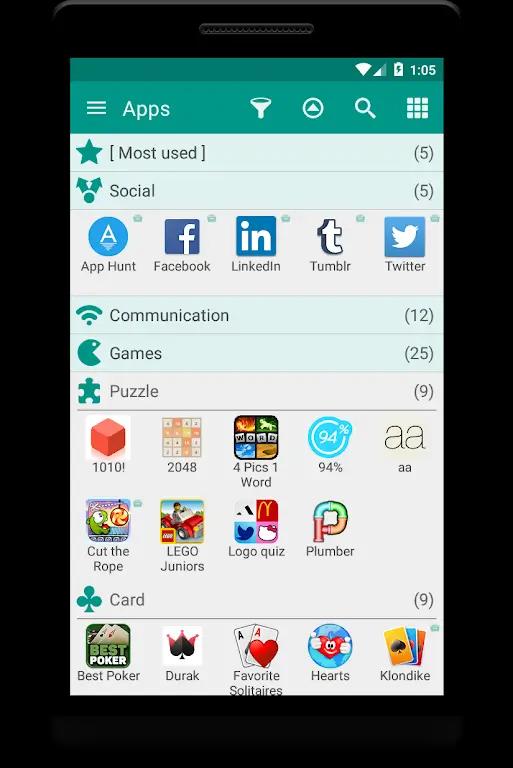 Glextor App Folder Organizer Screenshot 1