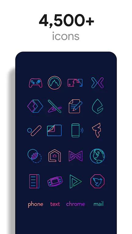 Lines Chroma - Icon Pack Screenshot 4