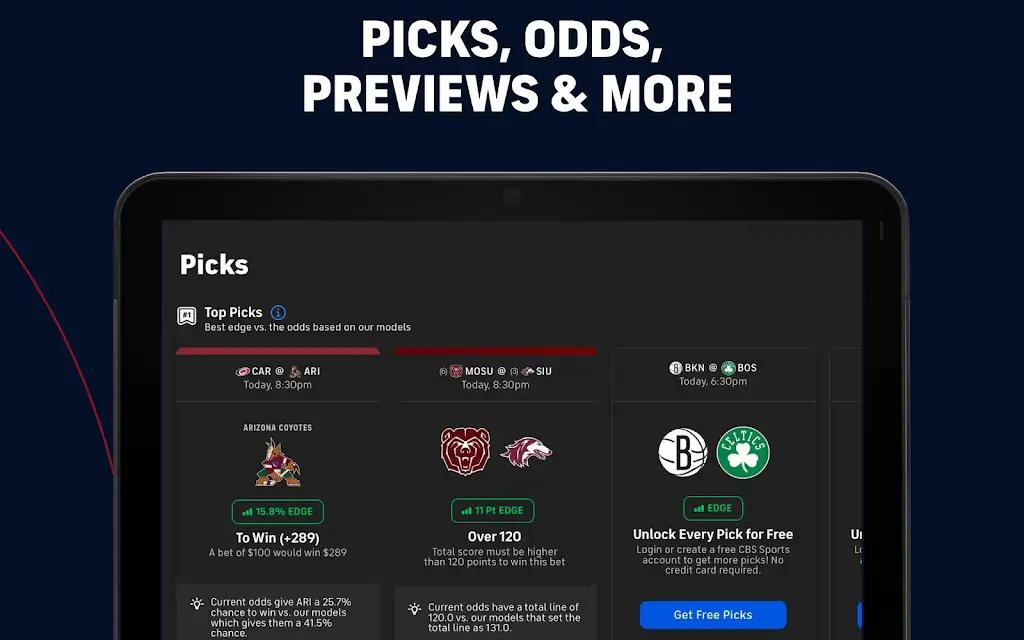 CBS Sports Screenshot 1