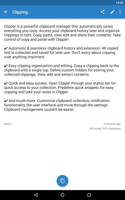 Clipper+ Screenshot 1