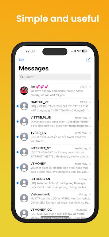 Messages iOS 17 Screenshot 1