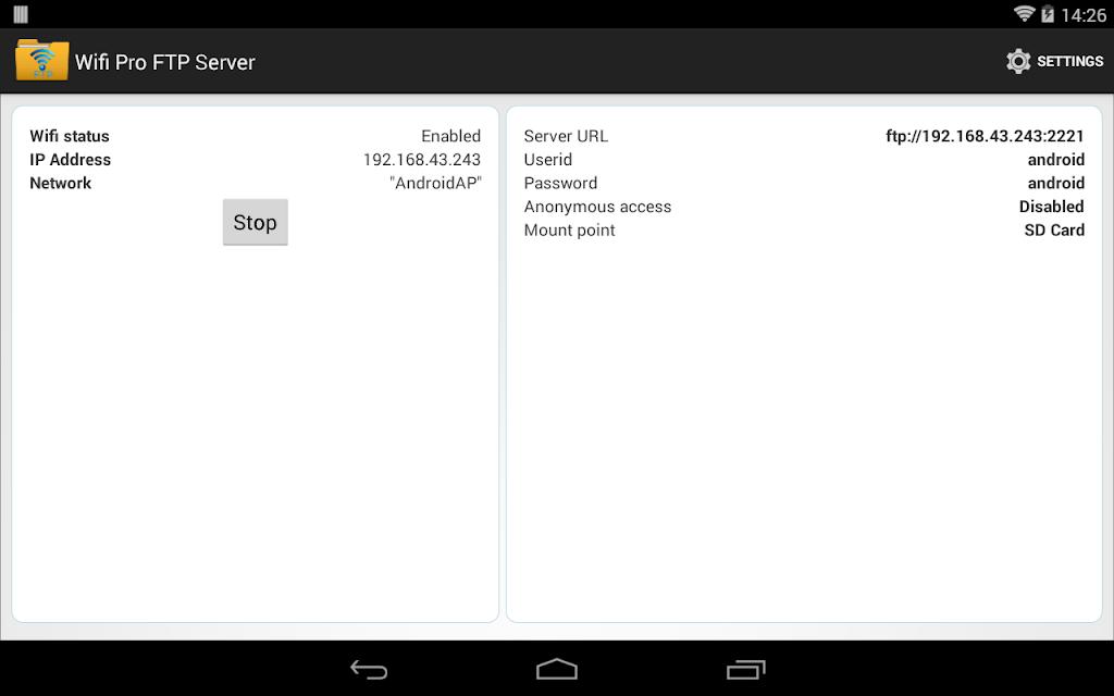 WiFi Pro FTP Server Screenshot 6