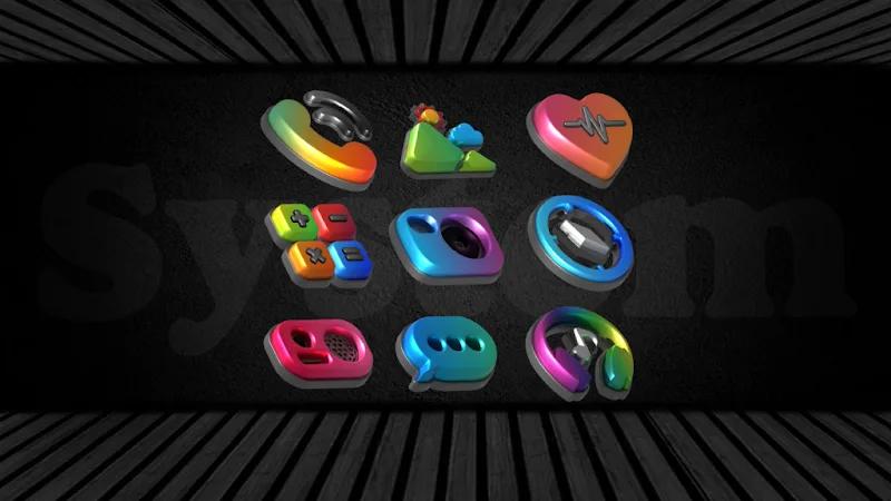 Auric Dark 3D Icon Pack Screenshot 6