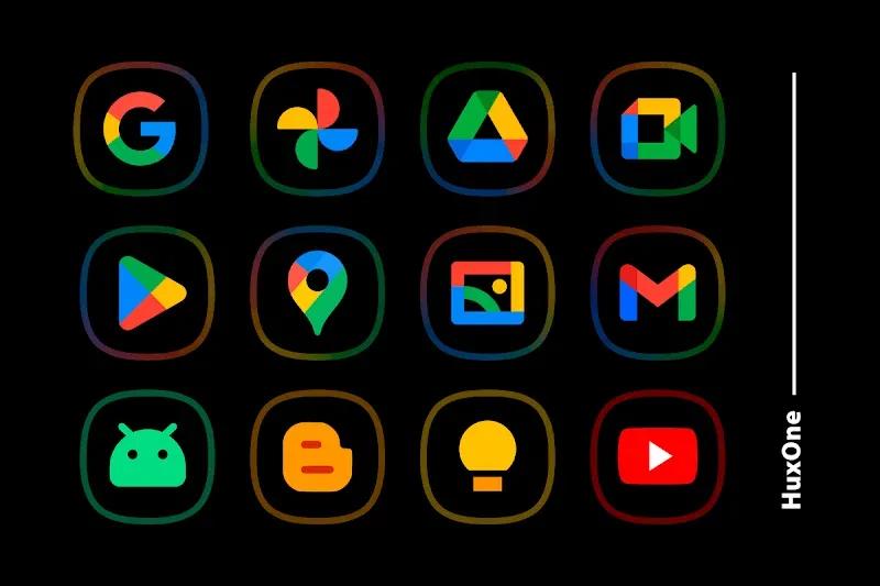 HuxOne Dark - Icon Pack Screenshot 2