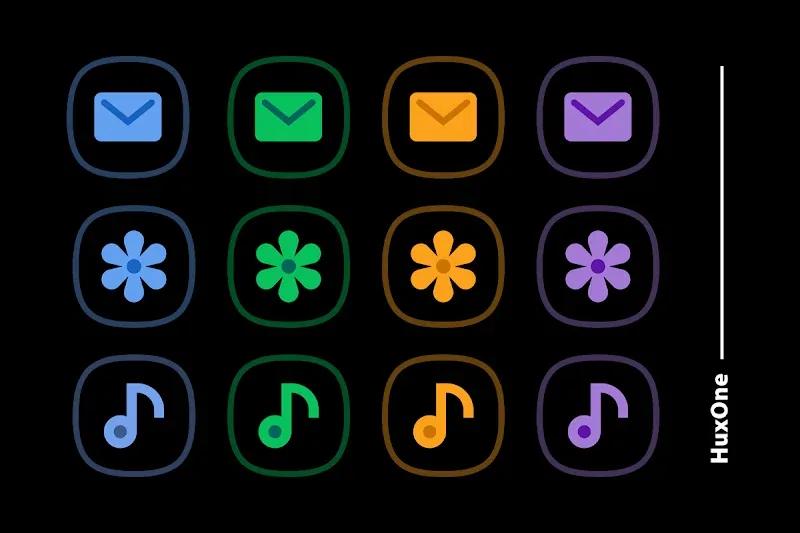 HuxOne Dark - Icon Pack Screenshot 4