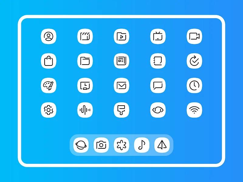 Whiux White - Icon Pack Screenshot 5