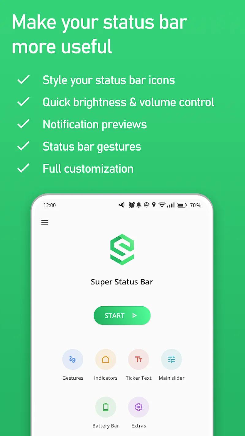 Super Status Bar Screenshot 1