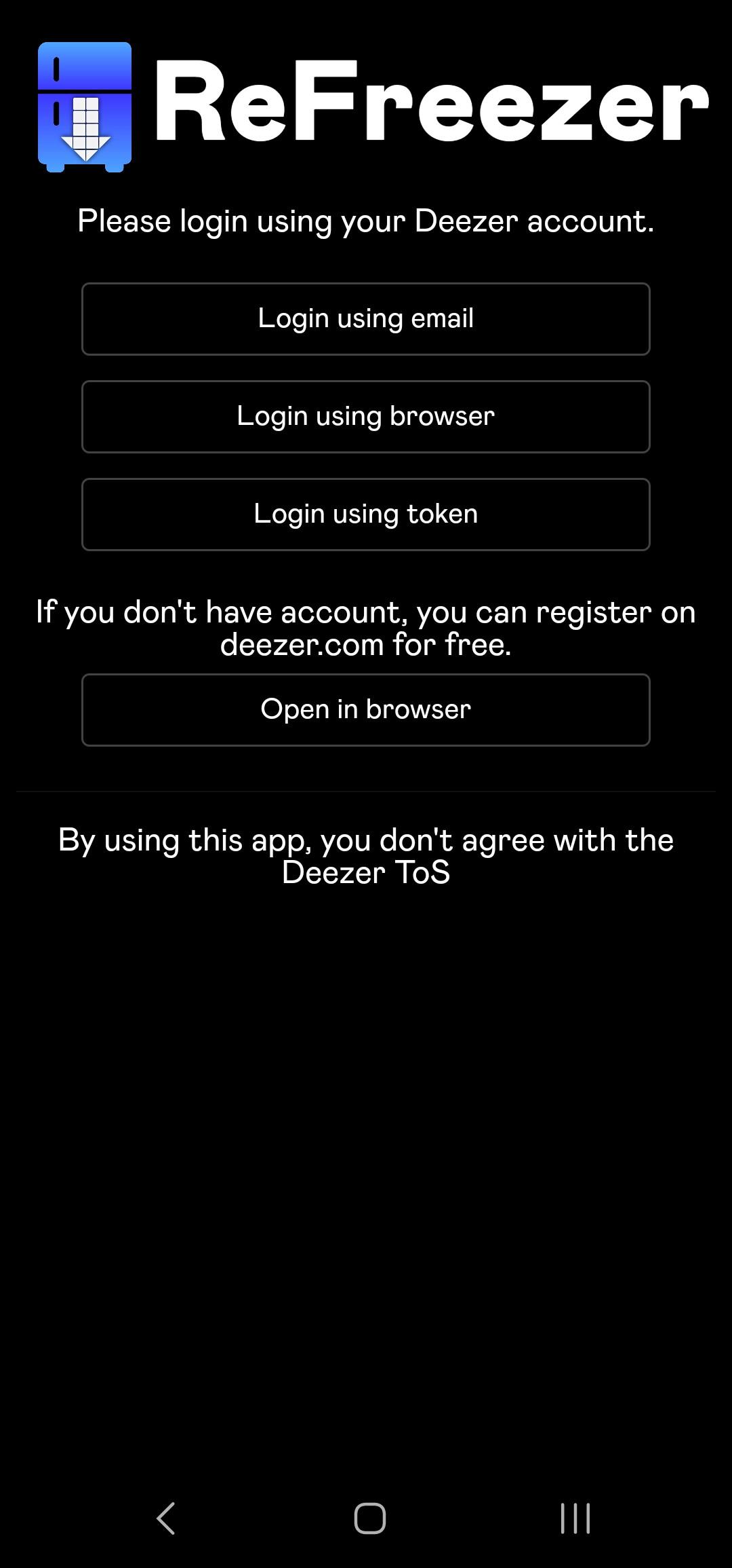 ReFreezer Screenshot 1