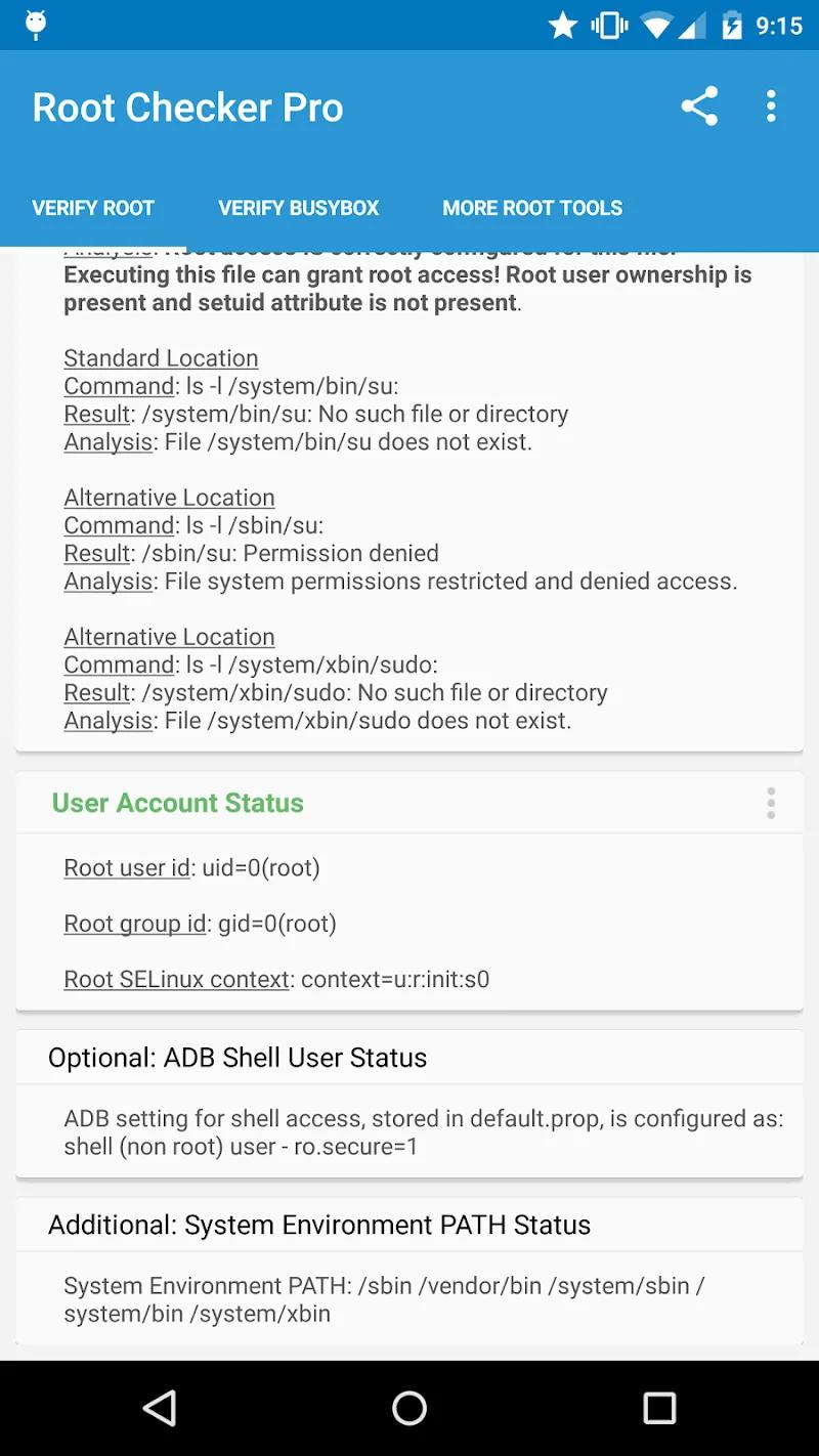 Root Checker Pro Screenshot 2
